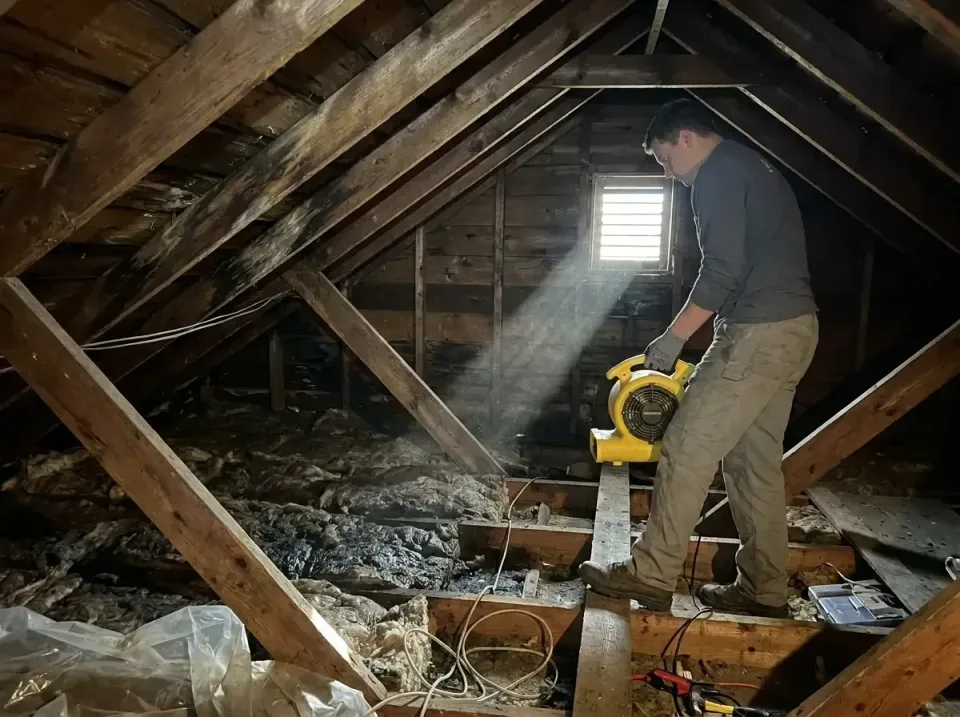 attic-water-damage-drying-proc-007 — frequently asked questions, Emergency Water Extraction & 24/7 Flood Response in Dilley,…